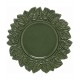 Sousplat 35cm de Plástico Patinado Garden Leaf Premium Verde - Lyor
